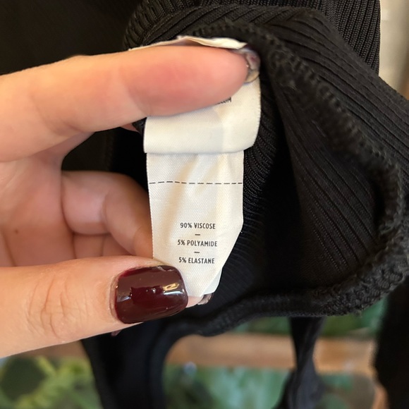 Goldsign black ribbed scoopneck bodysuit - Picture 8 of 8